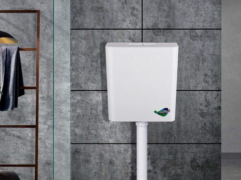 Surface-mounted flush tank